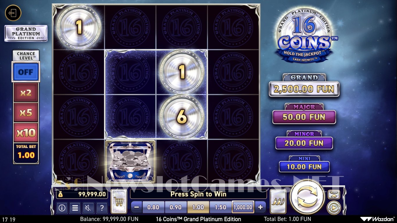 16 Coins Grand Platinum Edition Slot Slot Image in Demo - pic. 2