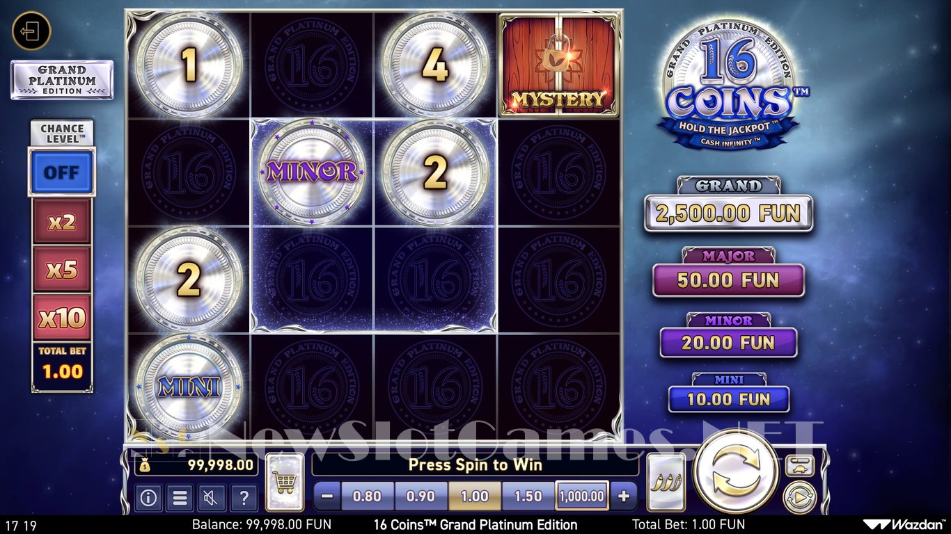 16 Coins Grand Platinum Edition Slot Slot Image in Demo - pic. 3