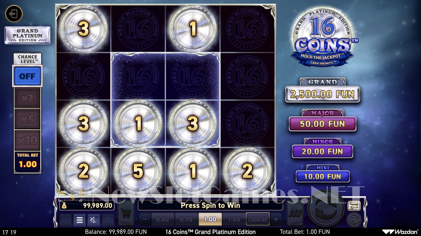16 Coins Grand Platinum Edition Slot Slot Image in Demo - pic. 5