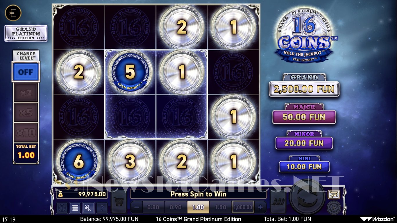 16 Coins Grand Platinum Edition Slot Slot Image in Demo - pic. 6