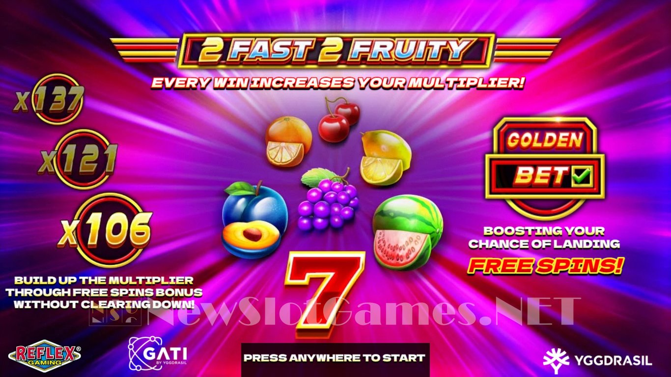 2 Fast 2 Fruity Slot Demo Image