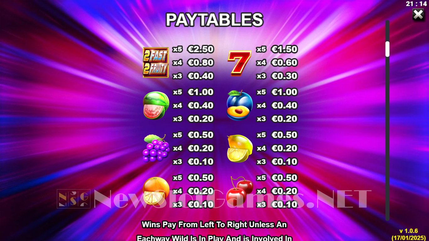 2 Fast 2 Fruity Slot Slot Image in Demo - pic. 11