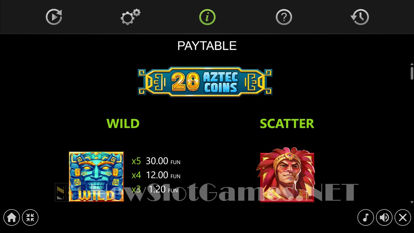 20 Aztec Coins Slot Slot Image in Demo - pic. 4