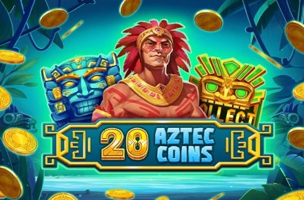 20 Aztec Coins Slot Logo