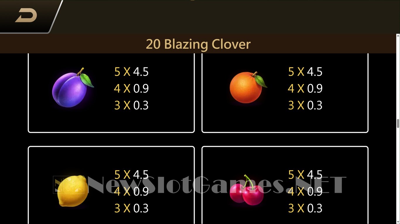 20 Blazing Clover Slot Slot Image in Demo - pic. 9