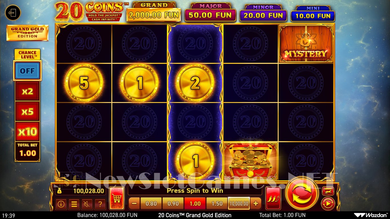 20 Coins Grand Gold Edition Slot Slot Image in Demo - pic. 6