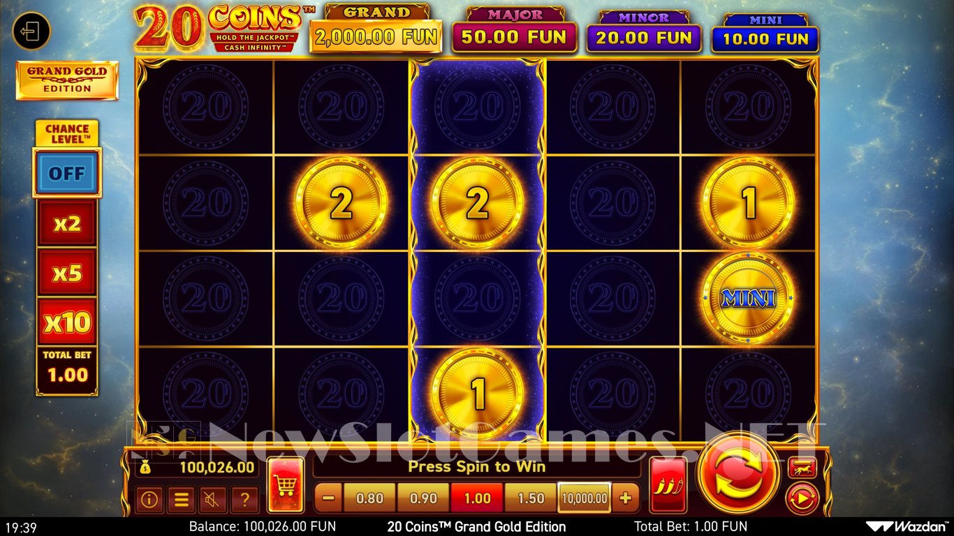 20 Coins Grand Gold Edition Slot Slot Image in Demo - pic. 7