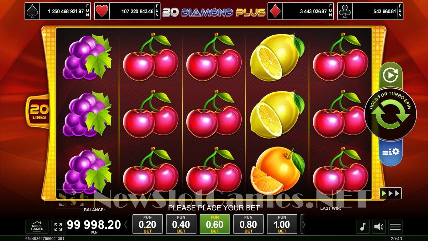 20 Diamond Plus Slot Slot Image in Demo - pic. 2