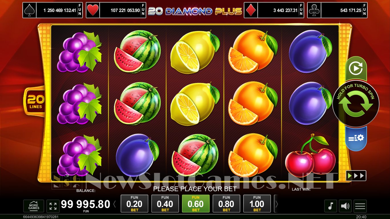 20 Diamond Plus Slot Slot Image in Demo - pic. 3