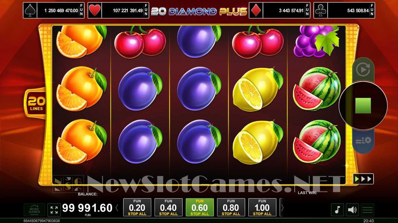 20 Diamond Plus Slot Slot Image in Demo - pic. 4