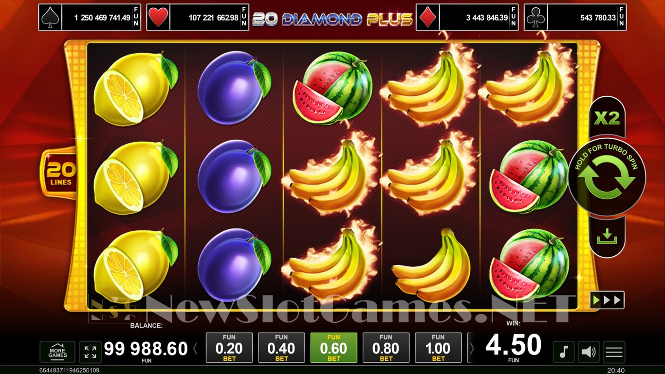 20 Diamond Plus Slot Slot Image in Demo - pic. 5