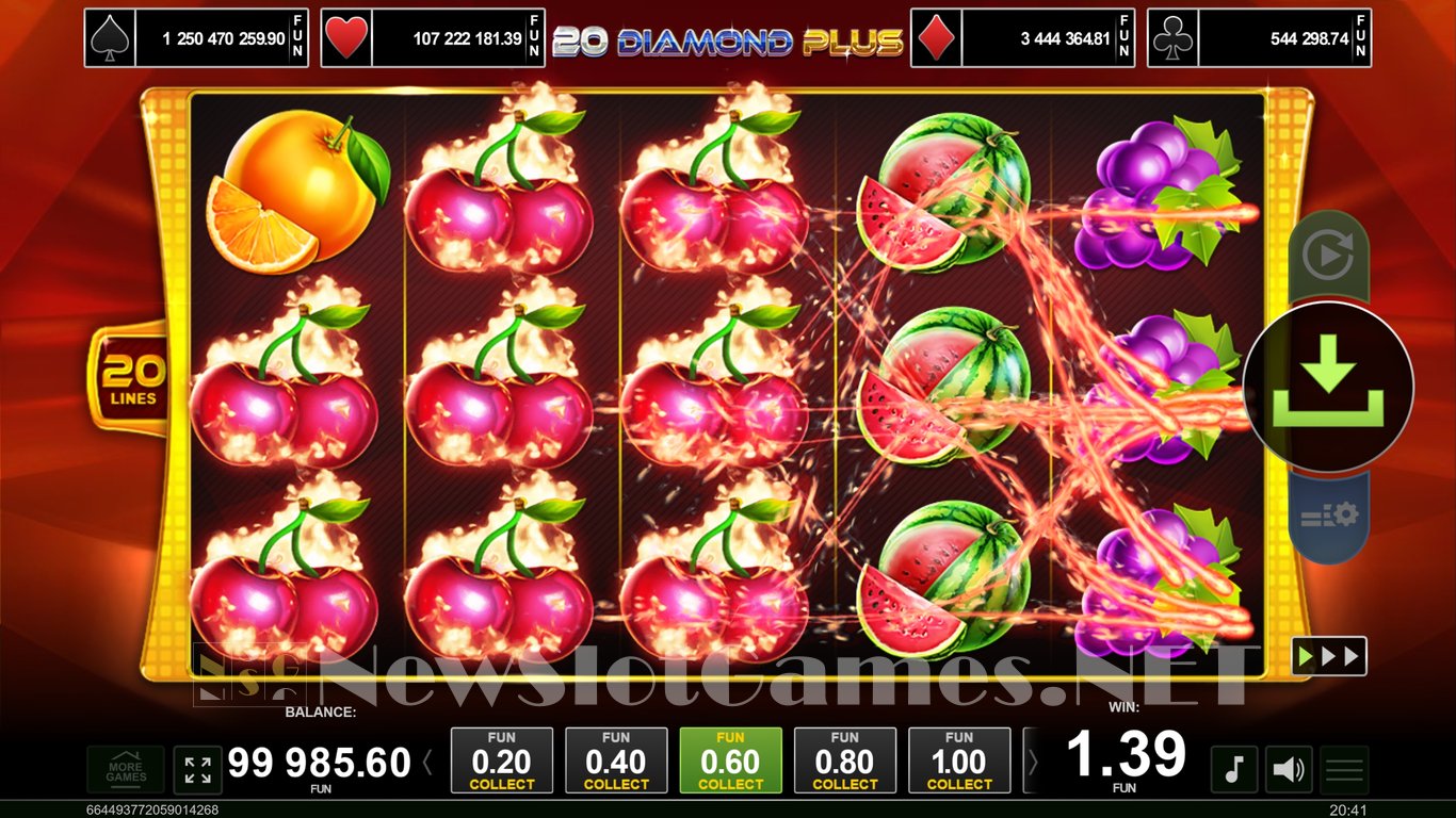 20 Diamond Plus Slot Slot Image in Demo - pic. 6