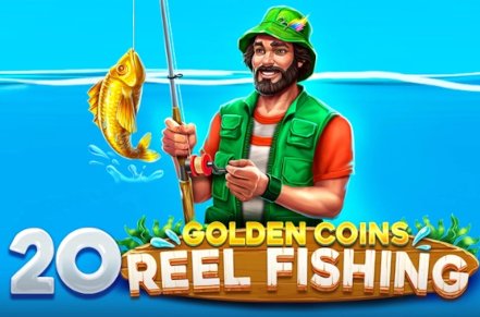 20 Golden Coins Reel Fishing Slot Logo
