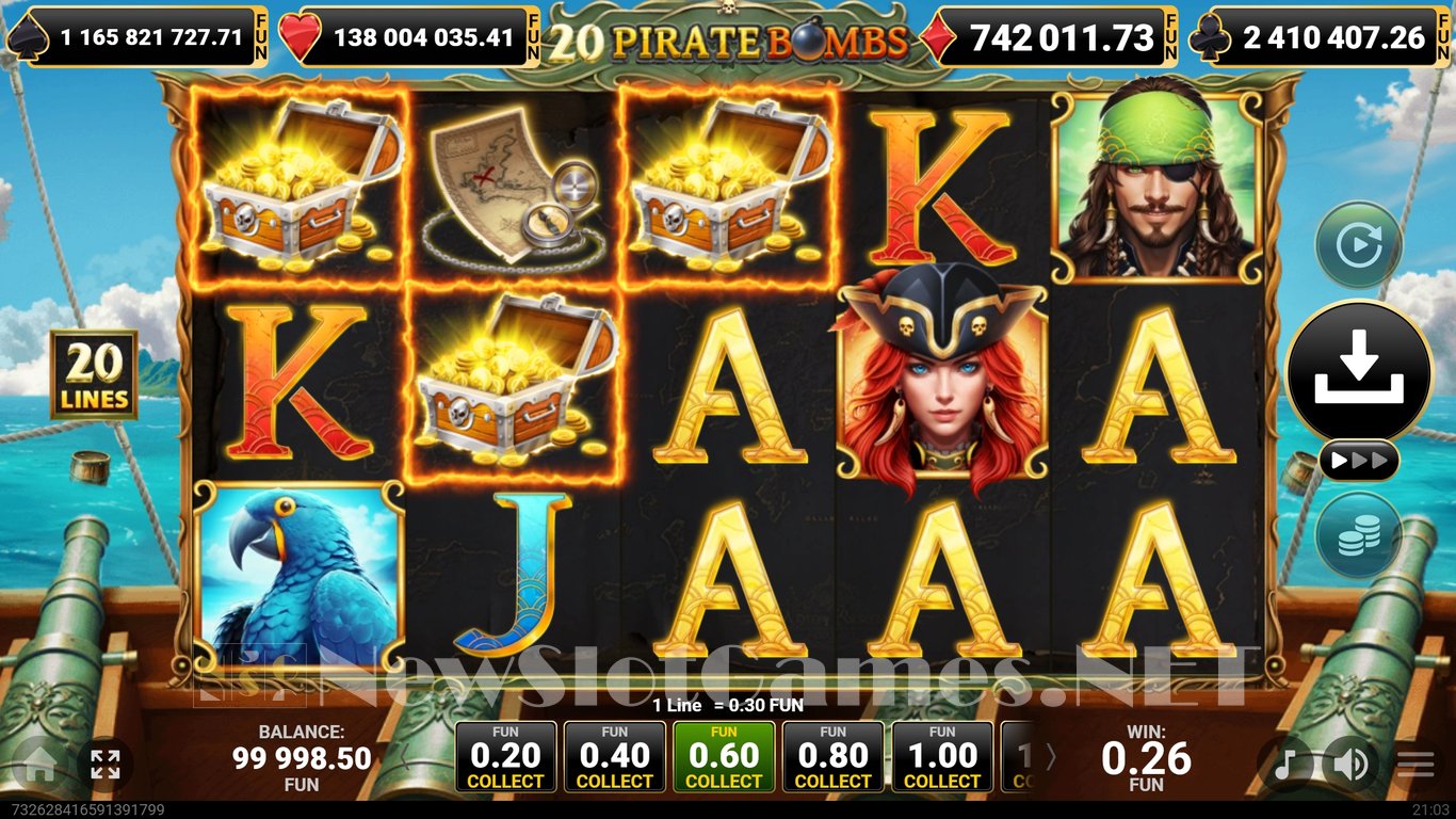 20 Pirate Bombs Slot Slot Image in Demo - pic. 3