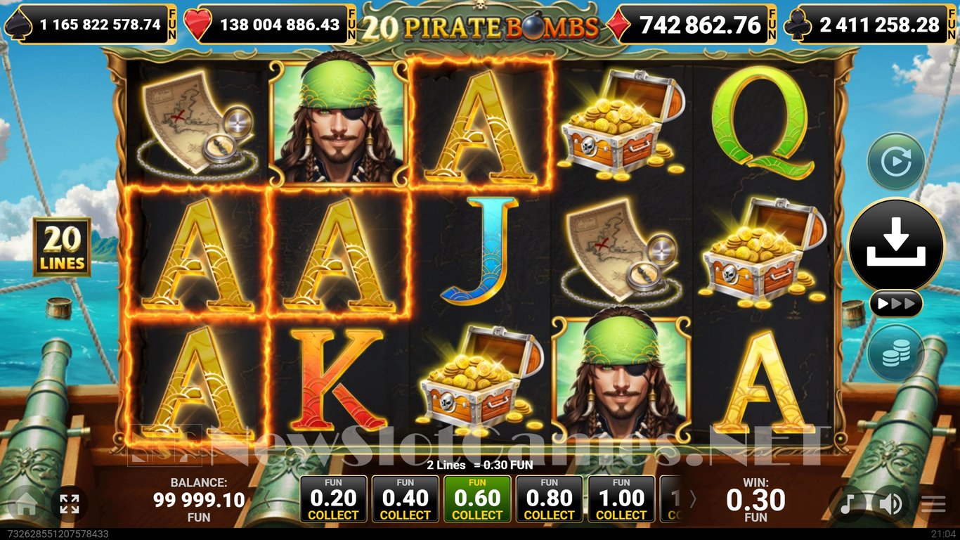 20 Pirate Bombs Slot Slot Image in Demo - pic. 6