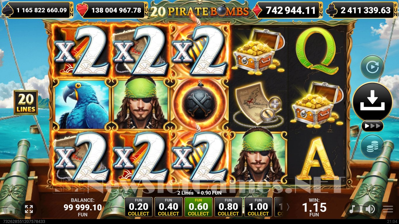 20 Pirate Bombs Slot Slot Image in Demo - pic. 7