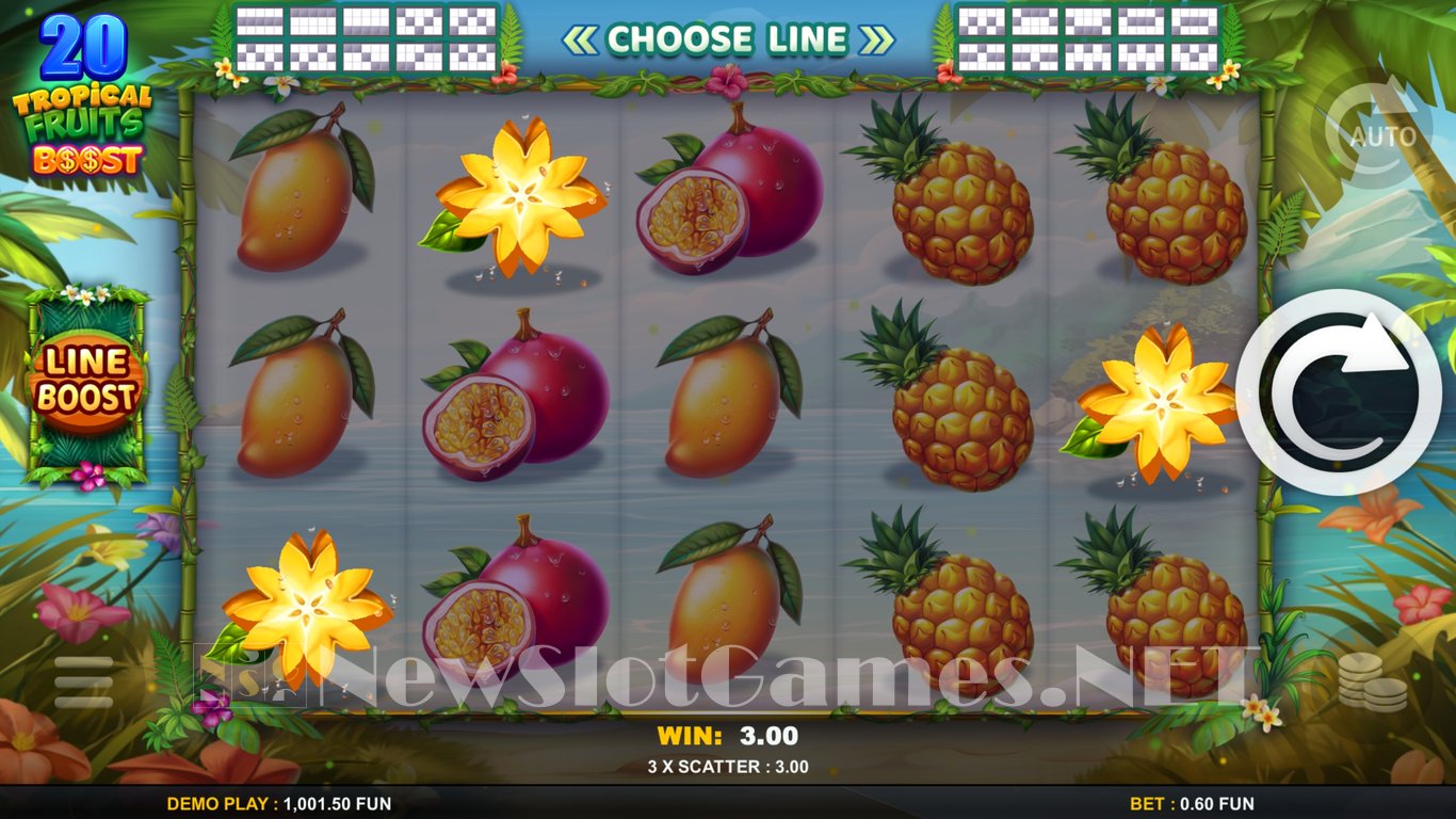 20 Tropical Fruits Boost Slot Demo Image