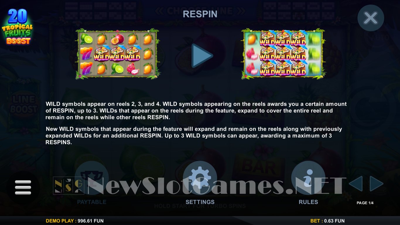 20 Tropical Fruits Boost Slot Slot Image in Demo - pic. 7