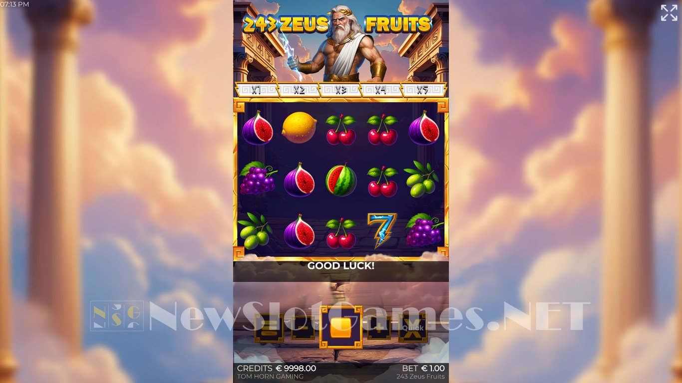243 Zeus Fruits Slot Demo Image