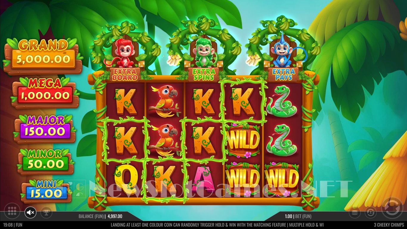 3 Cheeky Chimps Slot Slot Image in Demo - pic. 3