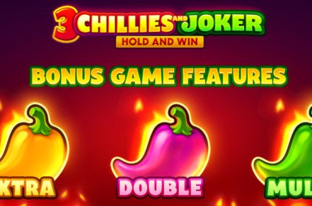 3 Chillies and Joker Hold and Win Slot Logo