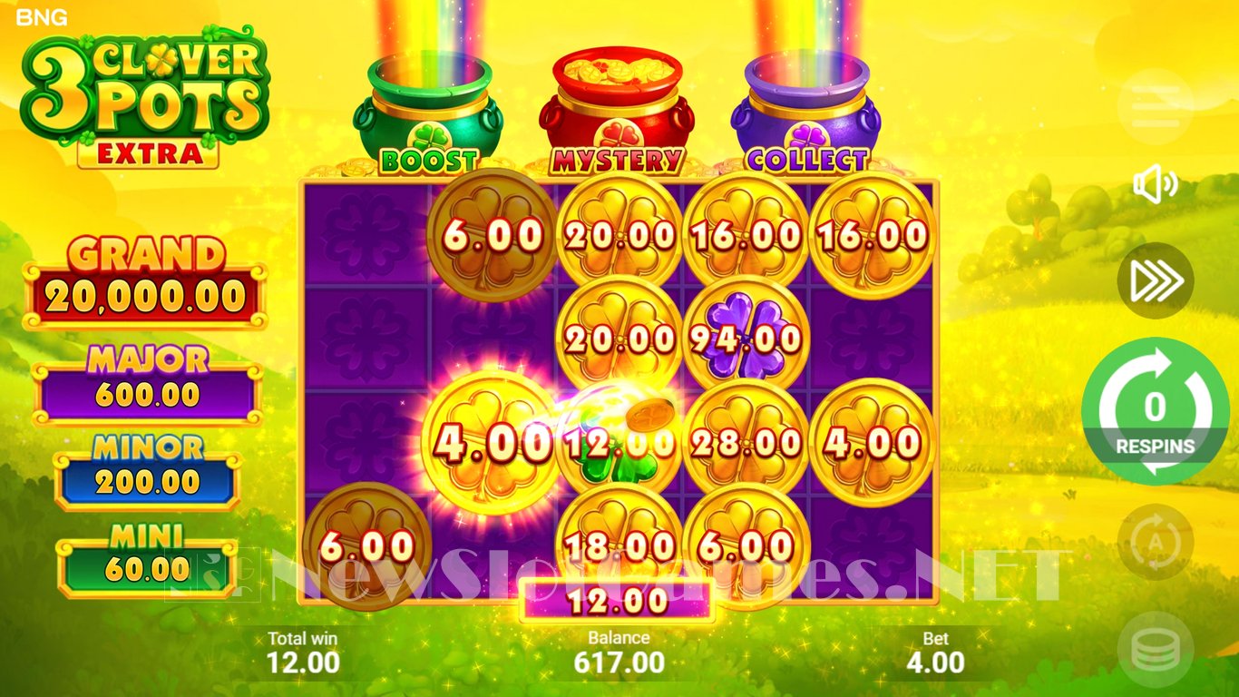 3 Clover Pots Extra Slot Slot Image in Demo - pic. 7