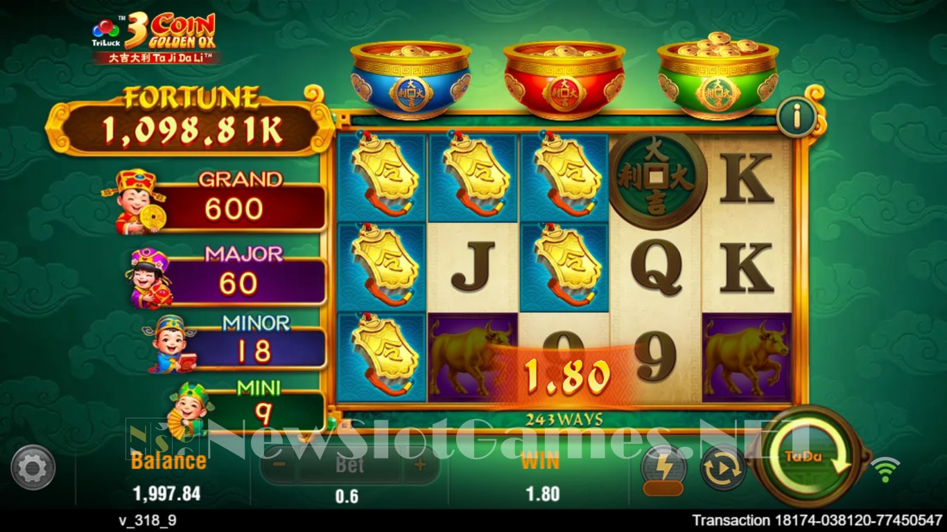 3 Coin Golden Ox Slot Slot Image in Demo - pic. 4