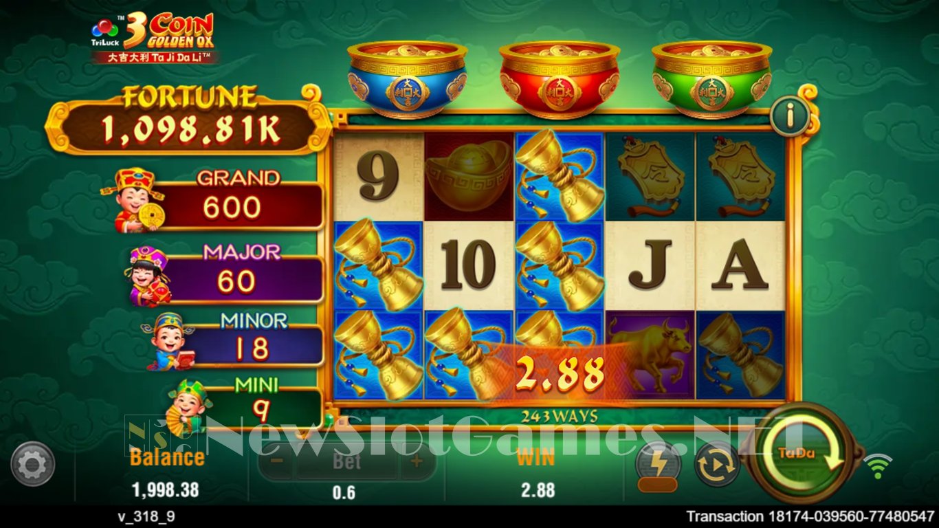 3 Coin Golden Ox Slot Slot Image in Demo - pic. 6