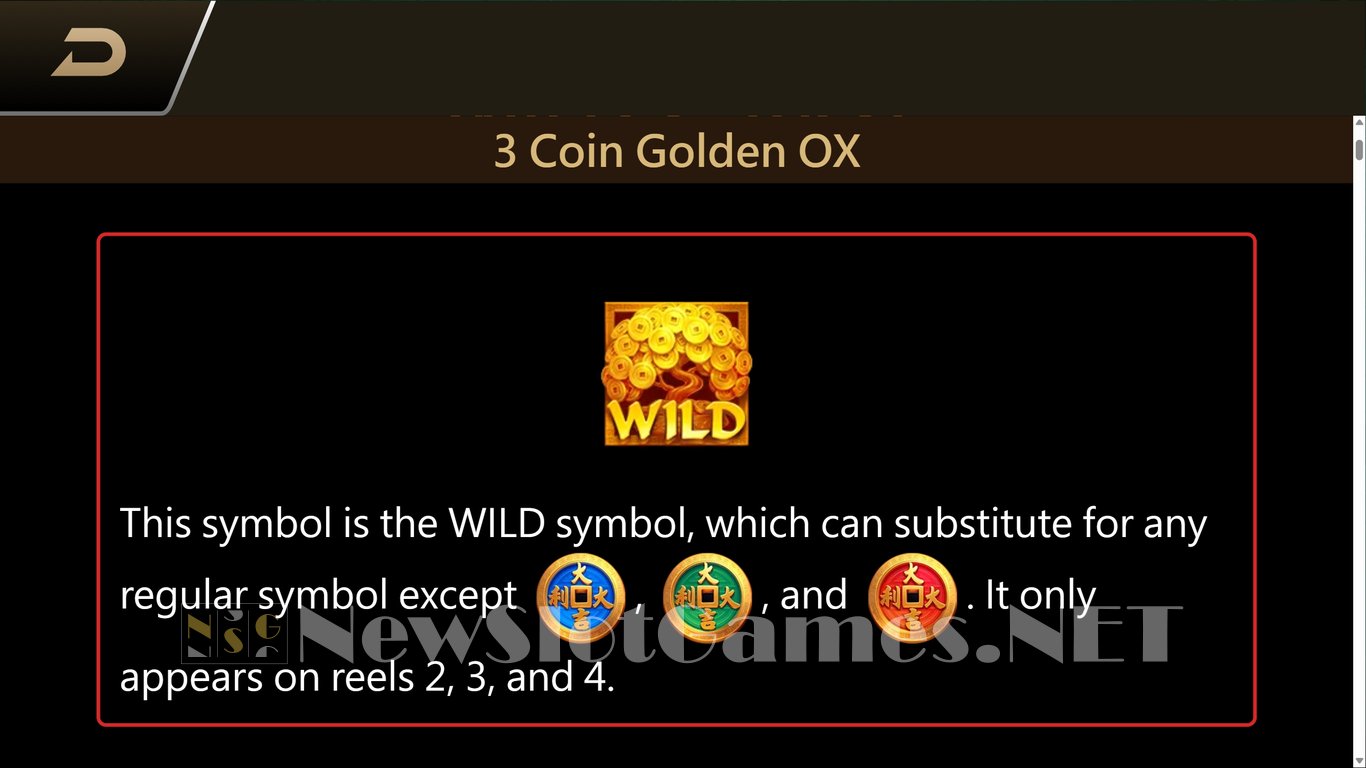3 Coin Golden Ox Slot Slot Image in Demo - pic. 7