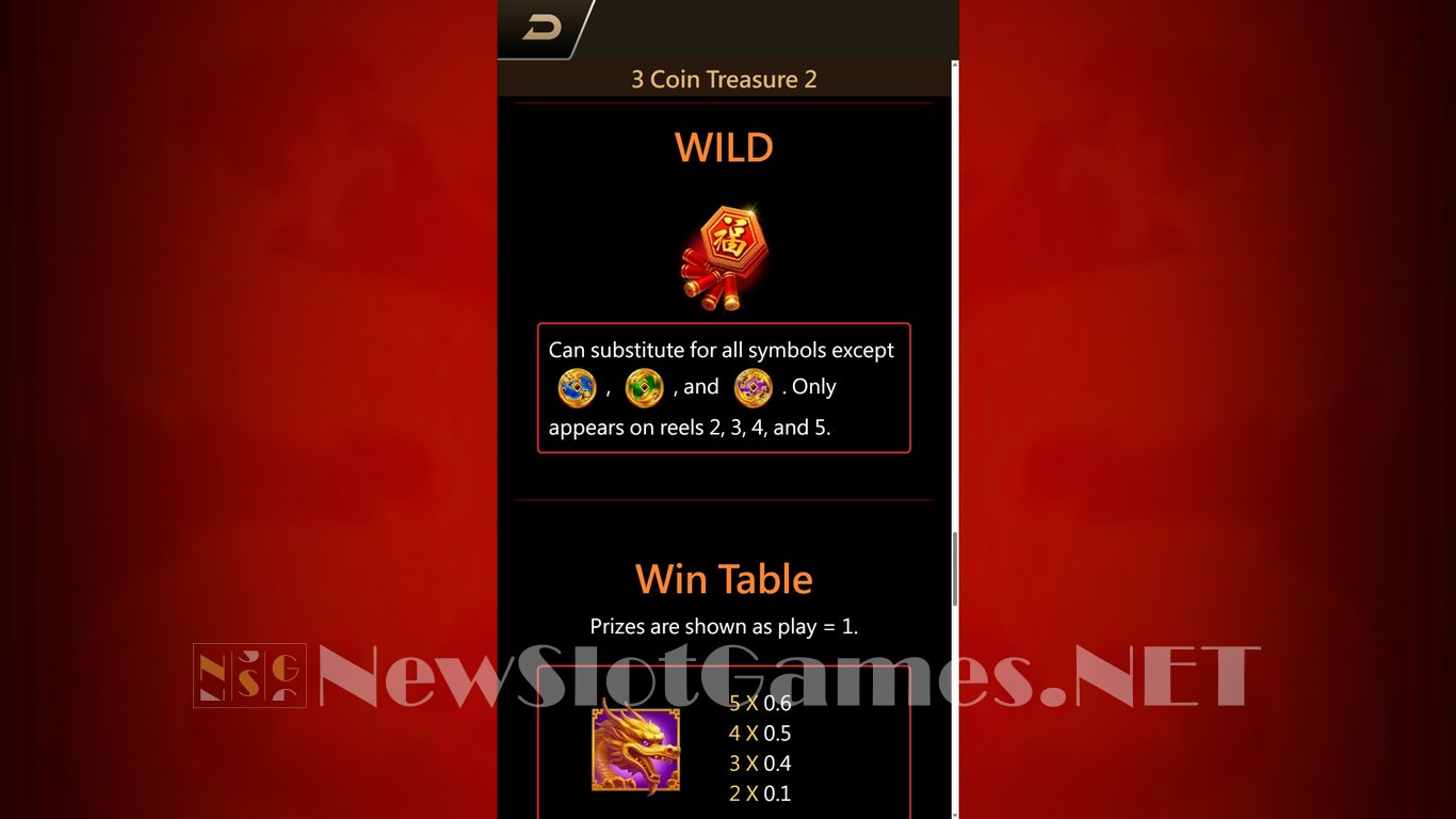3 Coin Treasures 2 Slot Slot Image in Demo - pic. 7