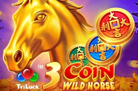 3 Coin Wild Horse Slot Logo