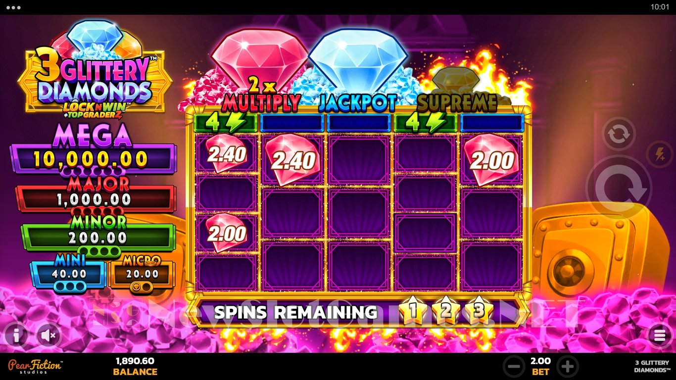 3 Glittery Diamonds Slot Slot Image in Demo - pic. 10