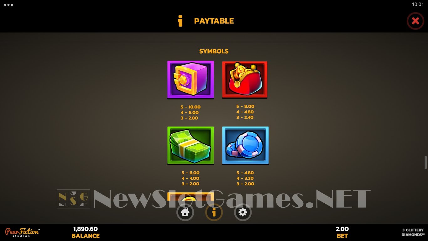 3 Glittery Diamonds Slot Slot Image in Demo - pic. 13