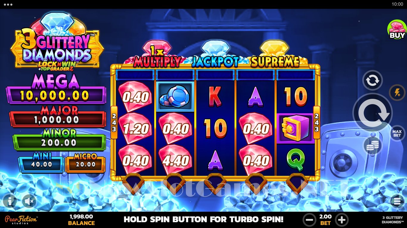 3 Glittery Diamonds Slot Slot Image in Demo - pic. 2