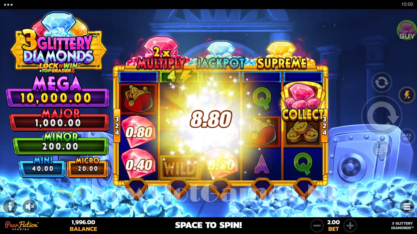 3 Glittery Diamonds Slot Slot Image in Demo - pic. 4