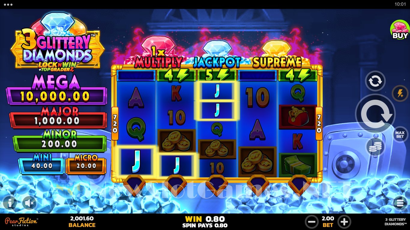3 Glittery Diamonds Slot Slot Image in Demo - pic. 5