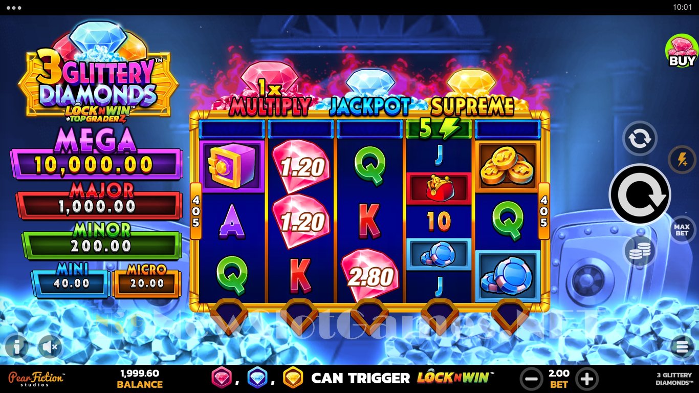 3 Glittery Diamonds Slot Slot Image in Demo - pic. 6