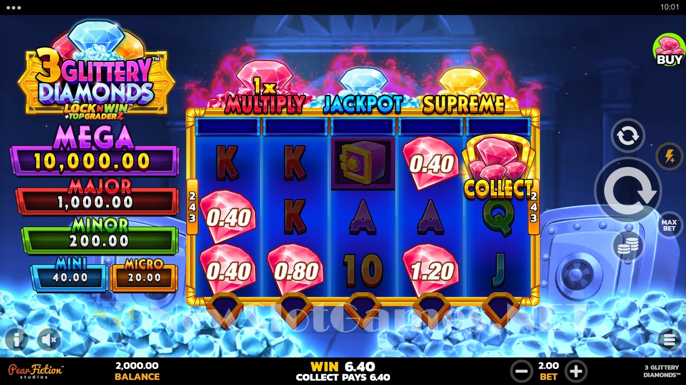 3 Glittery Diamonds Slot Slot Image in Demo - pic. 7