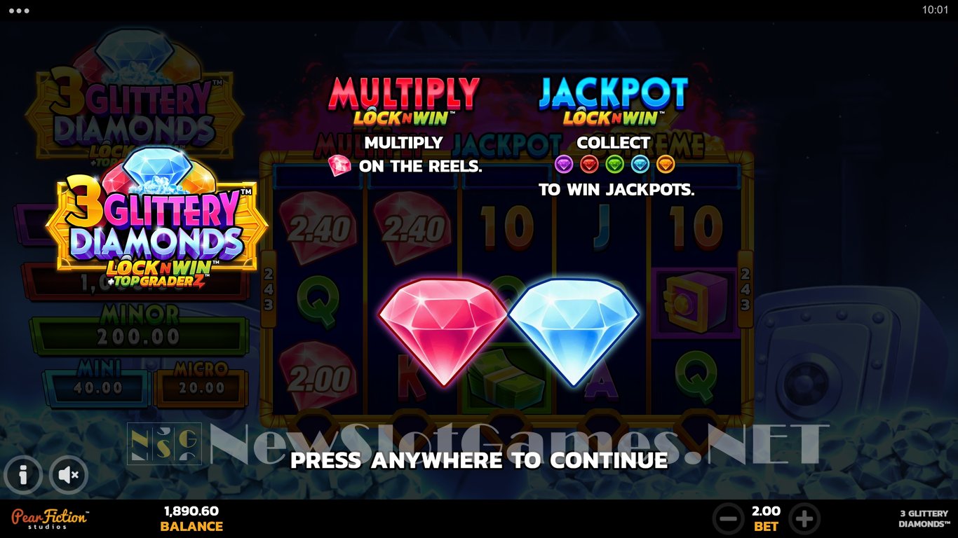 3 Glittery Diamonds Slot Slot Image in Demo - pic. 9