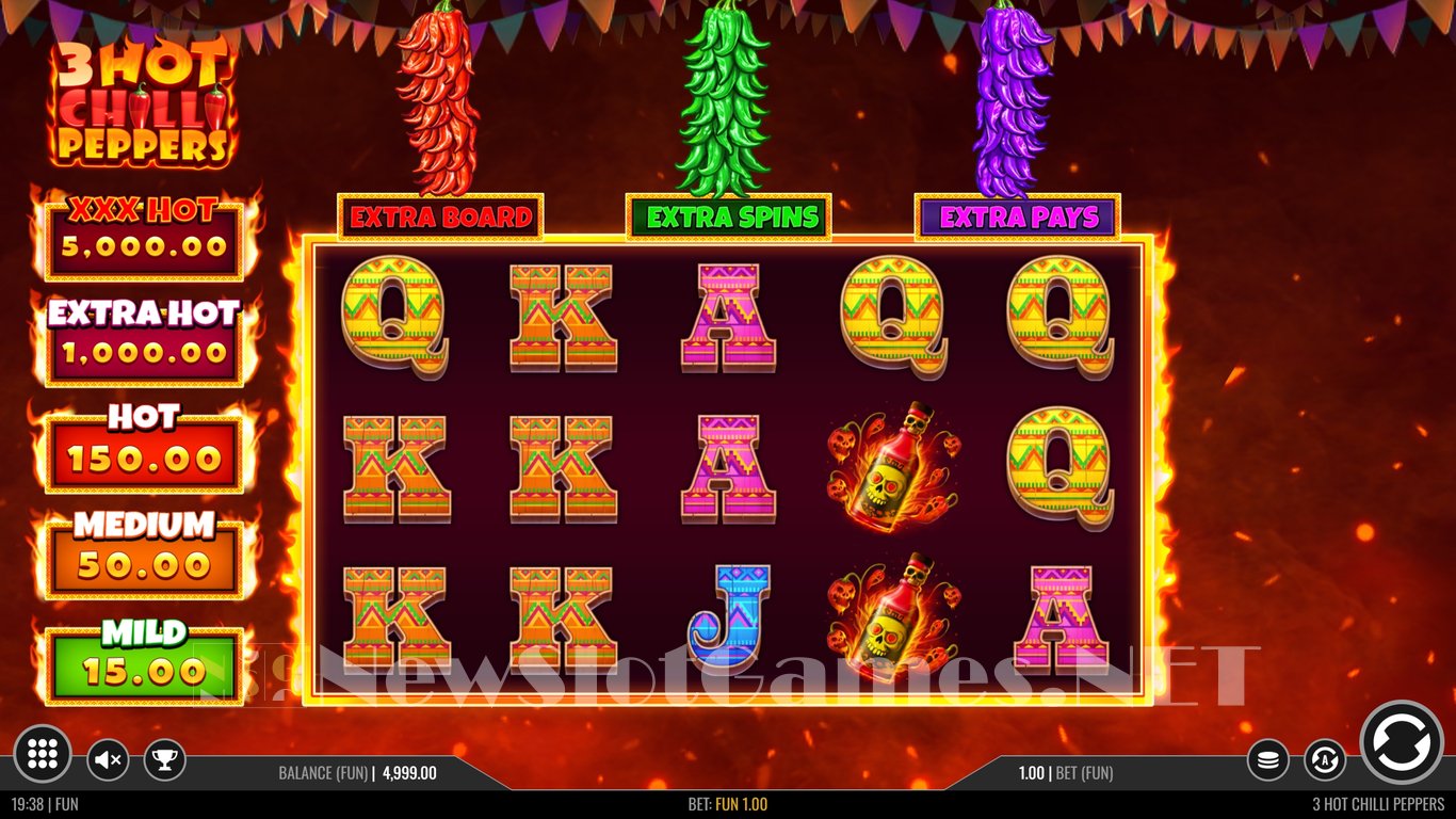 3 Hot Chilli Peppers Slot Demo Image