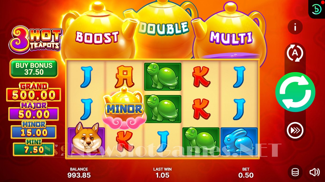 3 Hot Teapots Hold and Win Slot Slot Image in Demo - pic. 3