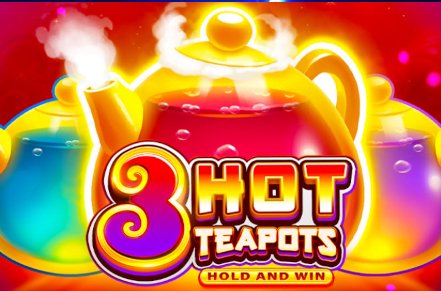 3 Hot Teapots Hold and Win Slot Logo