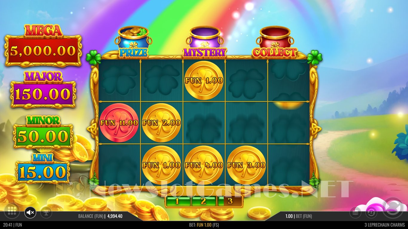 3 Leprechaun Charms Slot Slot Image in Demo - pic. 10