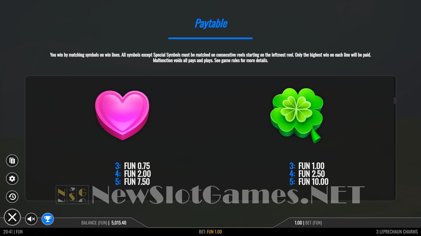 3 Leprechaun Charms Slot Slot Image in Demo - pic. 15