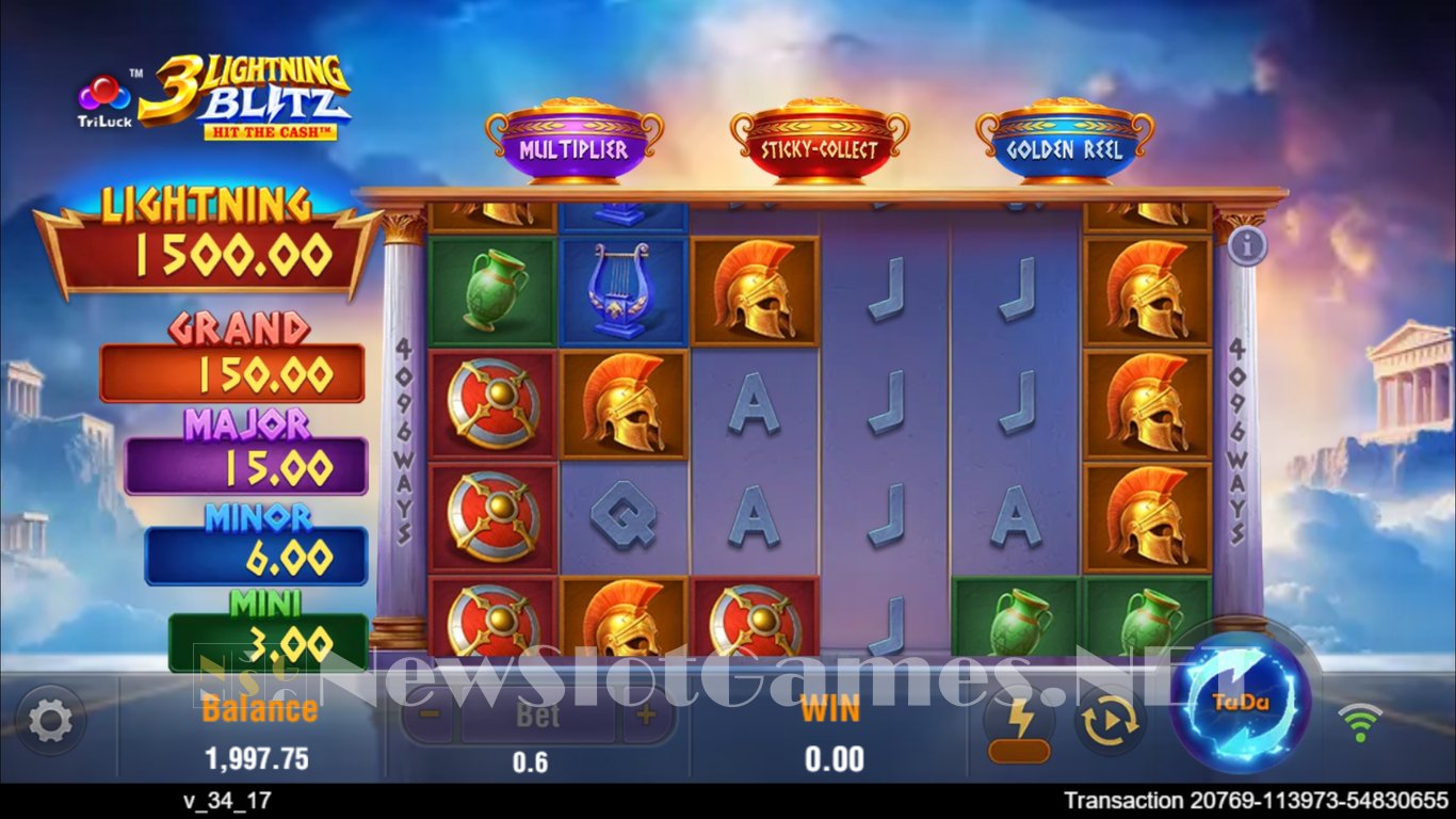 3 Lightning Blitz Hit the Cash Slot Slot Image in Demo - pic. 3