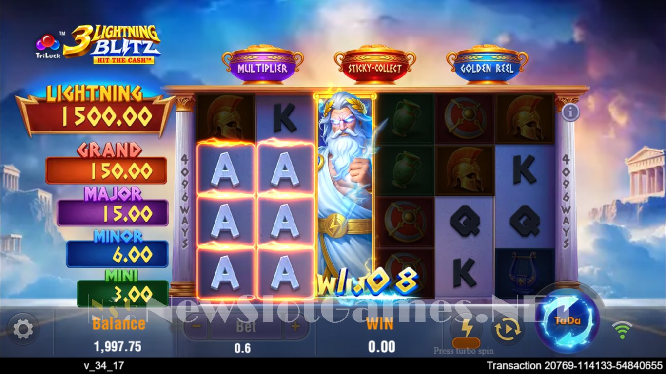 3 Lightning Blitz Hit the Cash Slot Slot Image in Demo - pic. 4