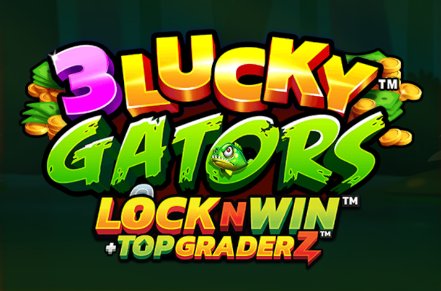 3 Lucky Gators Slot Logo
