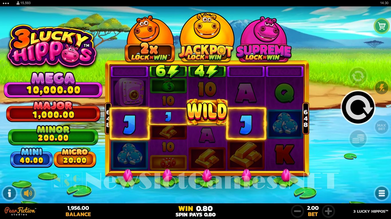 3 Lucky Hippos 2 Slot Slot Image in Demo - pic. 4