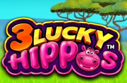 3 Lucky Hippos 2 Slot Logo