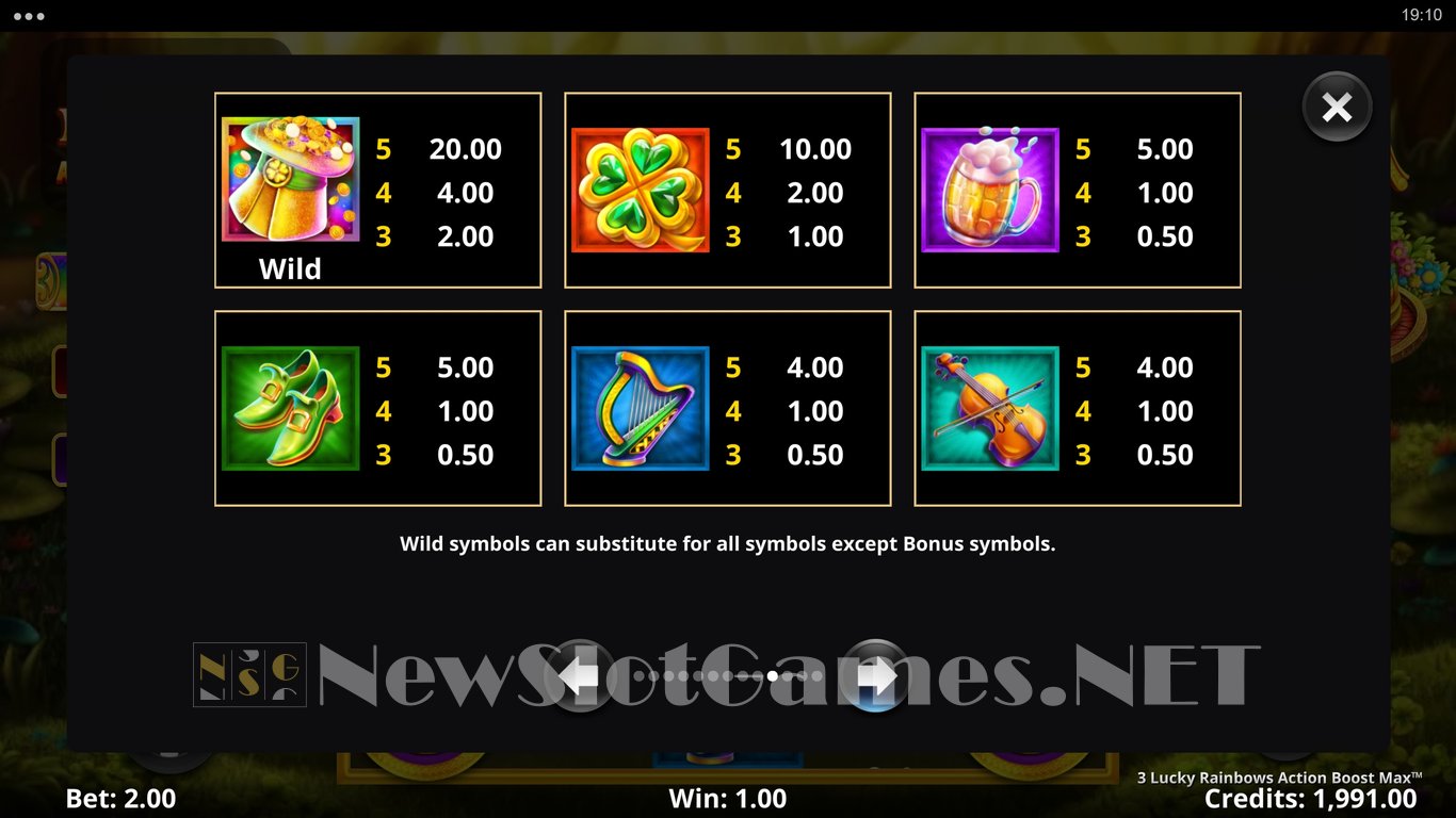 3 Lucky Rainbows Action Boost Max Slot Slot Image in Demo - pic. 9